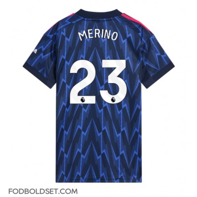 Arsenal Mikel Merino #23 Udebanetrøje Dame 2025-26 Kortærmet Arsenal Mikel Merino #23 Udebanetrøje Dame 2025-26 Kortærmet